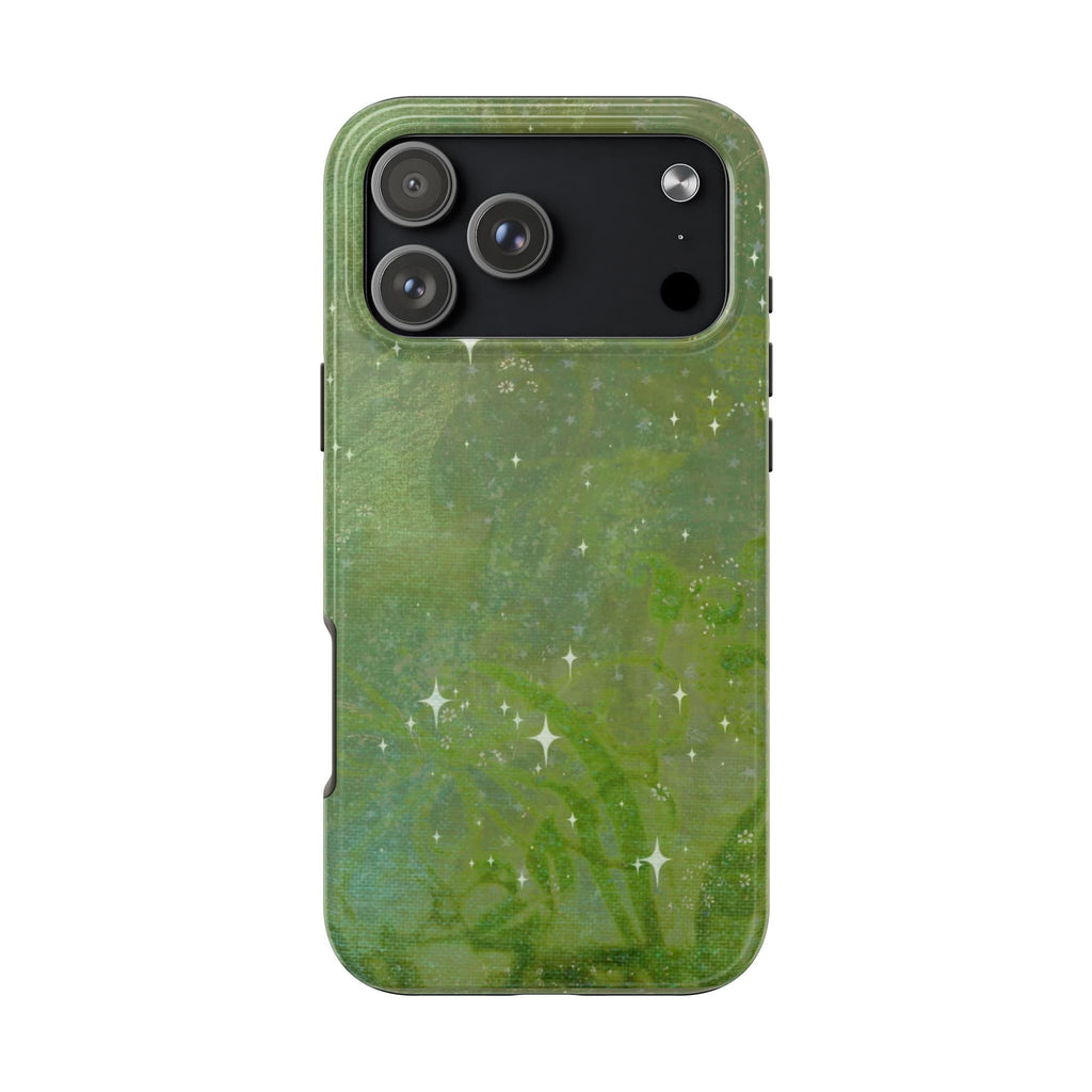 GREEN WHIMSY GARDEN STARS PHONE CASE