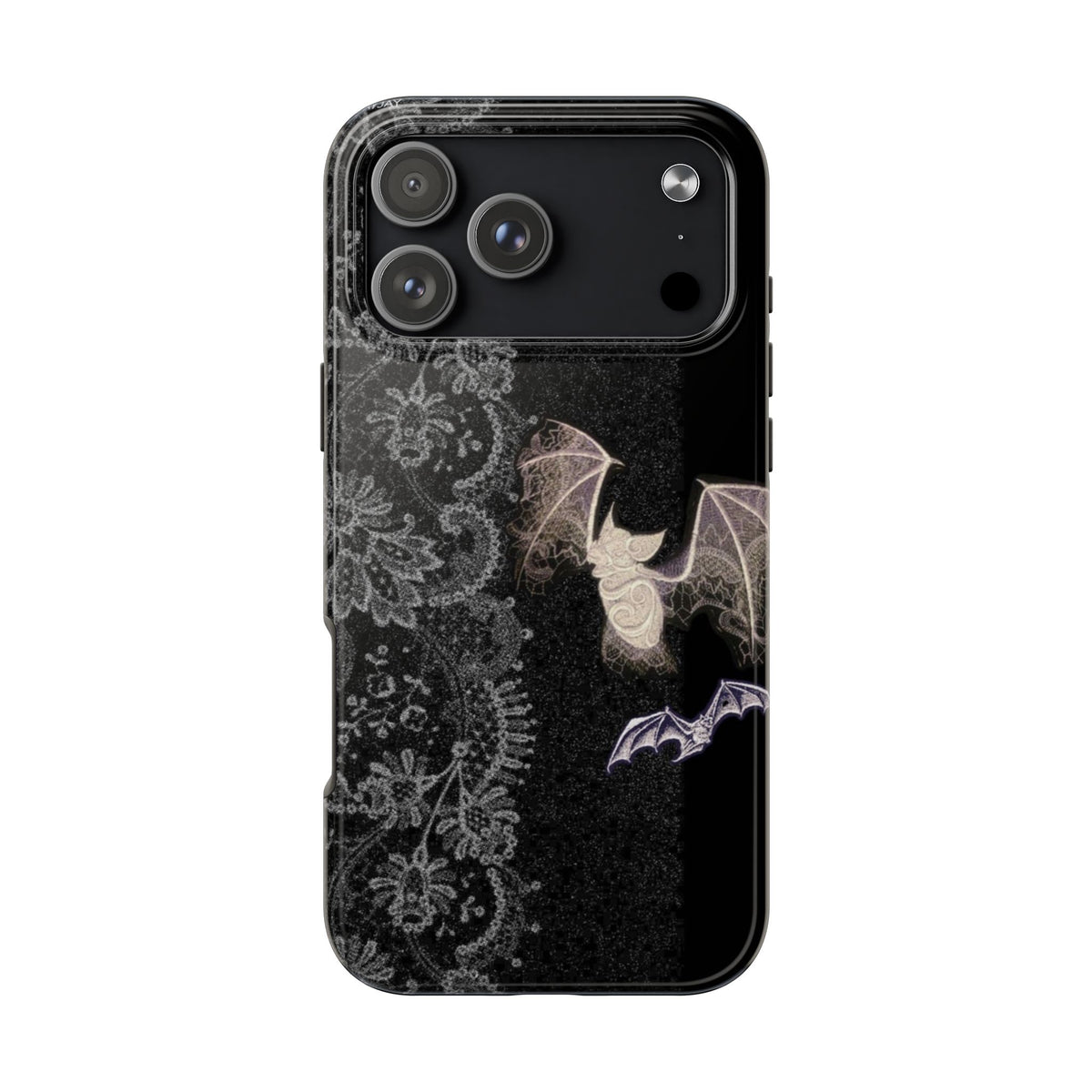 BLACK LACE BAT HALLOWEEN PHONE CASE