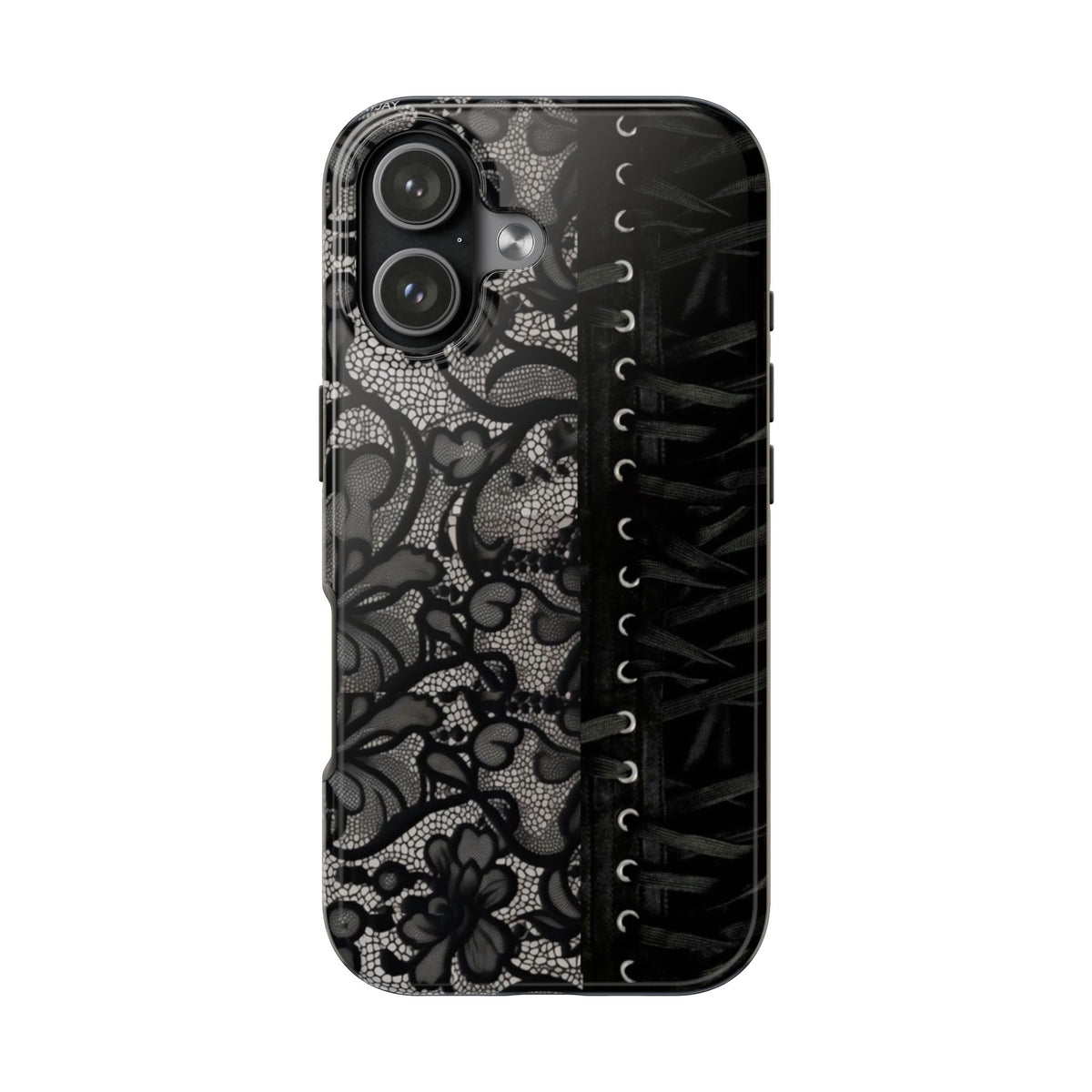 BLACK LACED PHONE CASE
