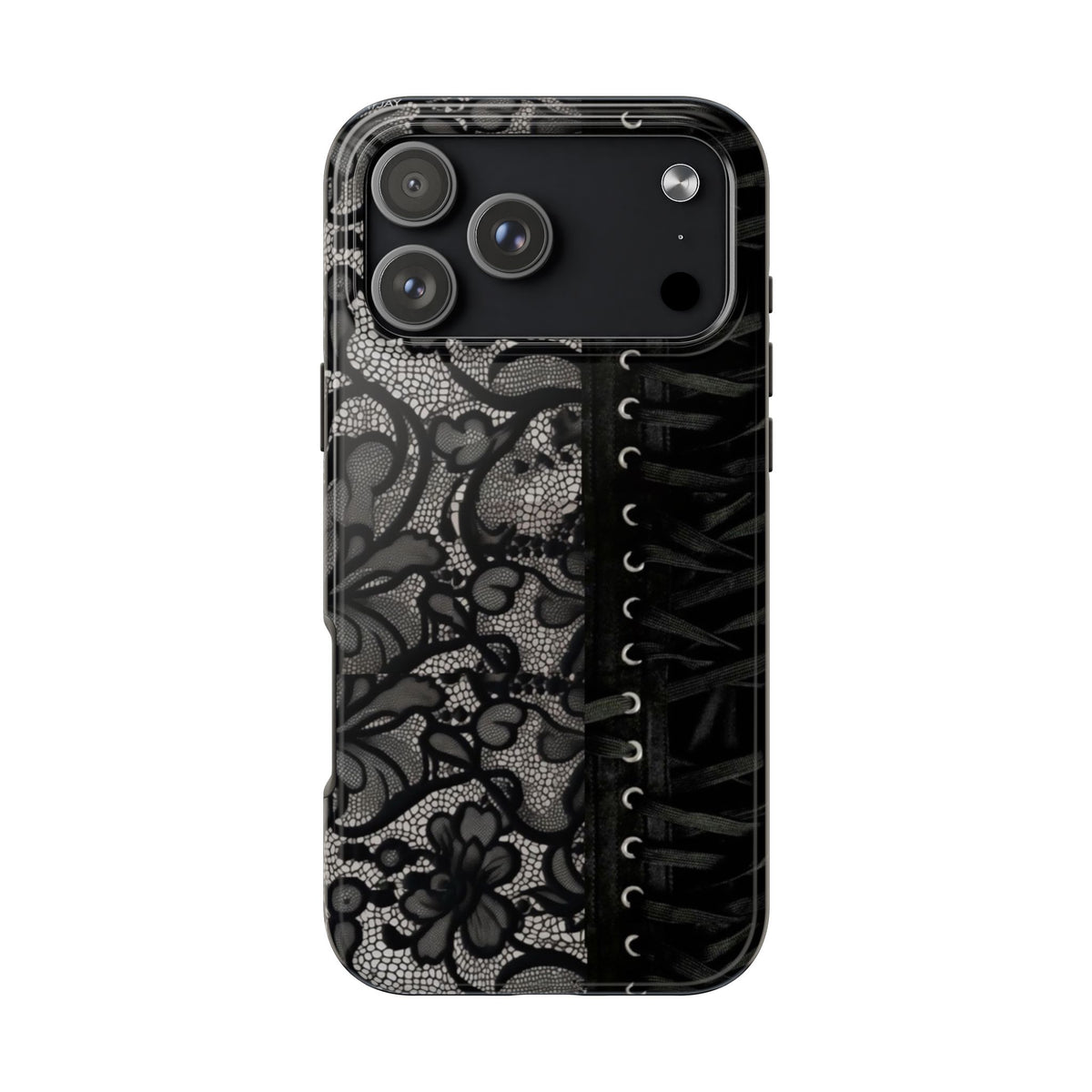 BLACK LACED PHONE CASE