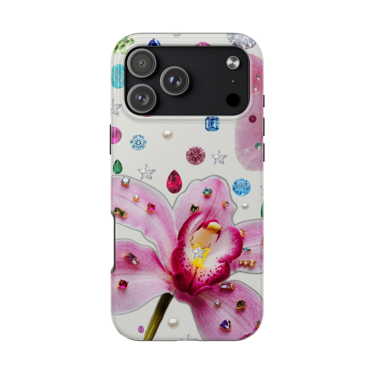 RHINESTONE LILY MINI BEADS PHONE CASE