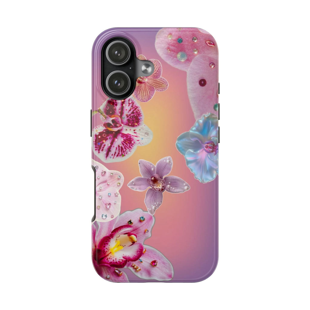 PURPLE BEJEWELED GARDEN PHONE CASE