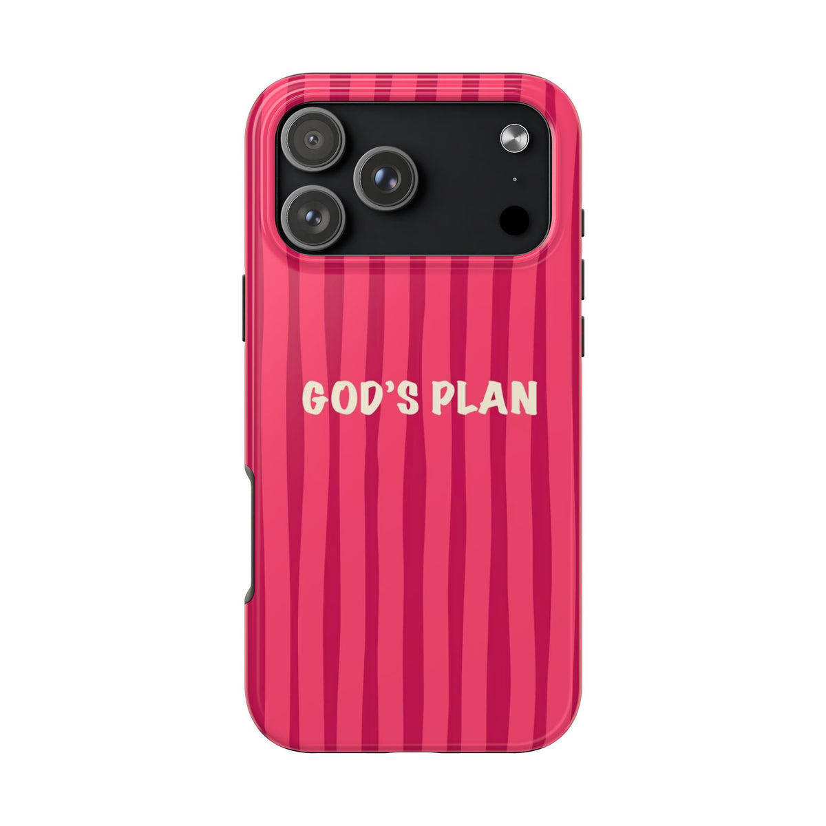 RED STRIPES GOD'S PLAN PHONE CASE
