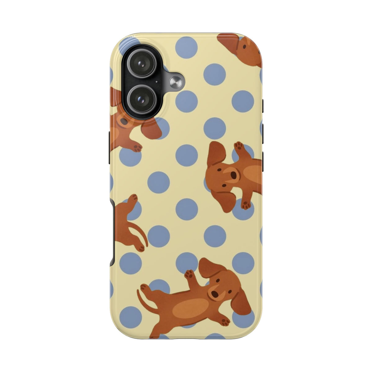 COQUETTE POLKA DOTS DACHSHUND PHONE CASE