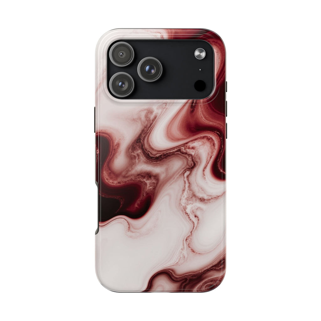 BURGUNDY SWEET SWIRL PHONE CASE
