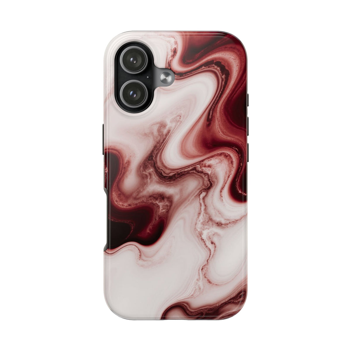 BURGUNDY SWEET SWIRL PHONE CASE