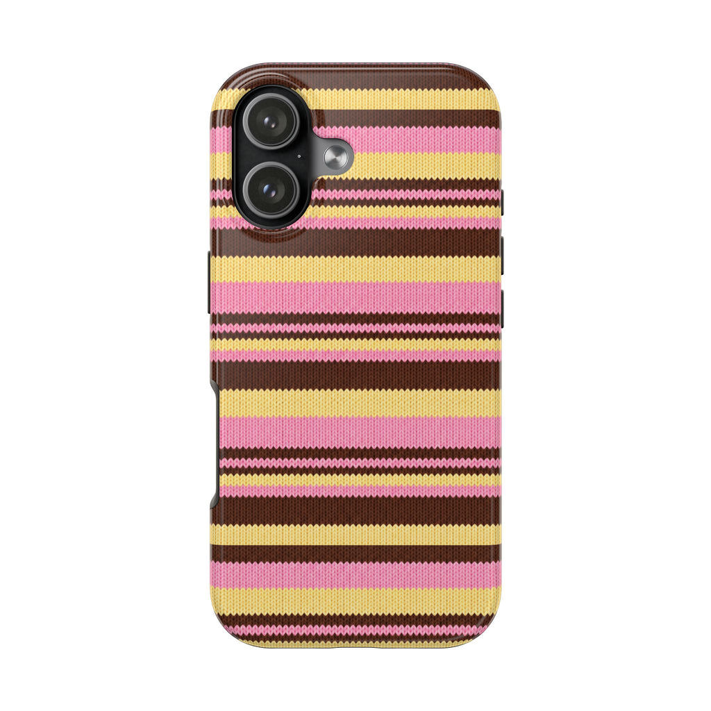 BUTTERCUP MOCHA STRIPES PHONE CASE