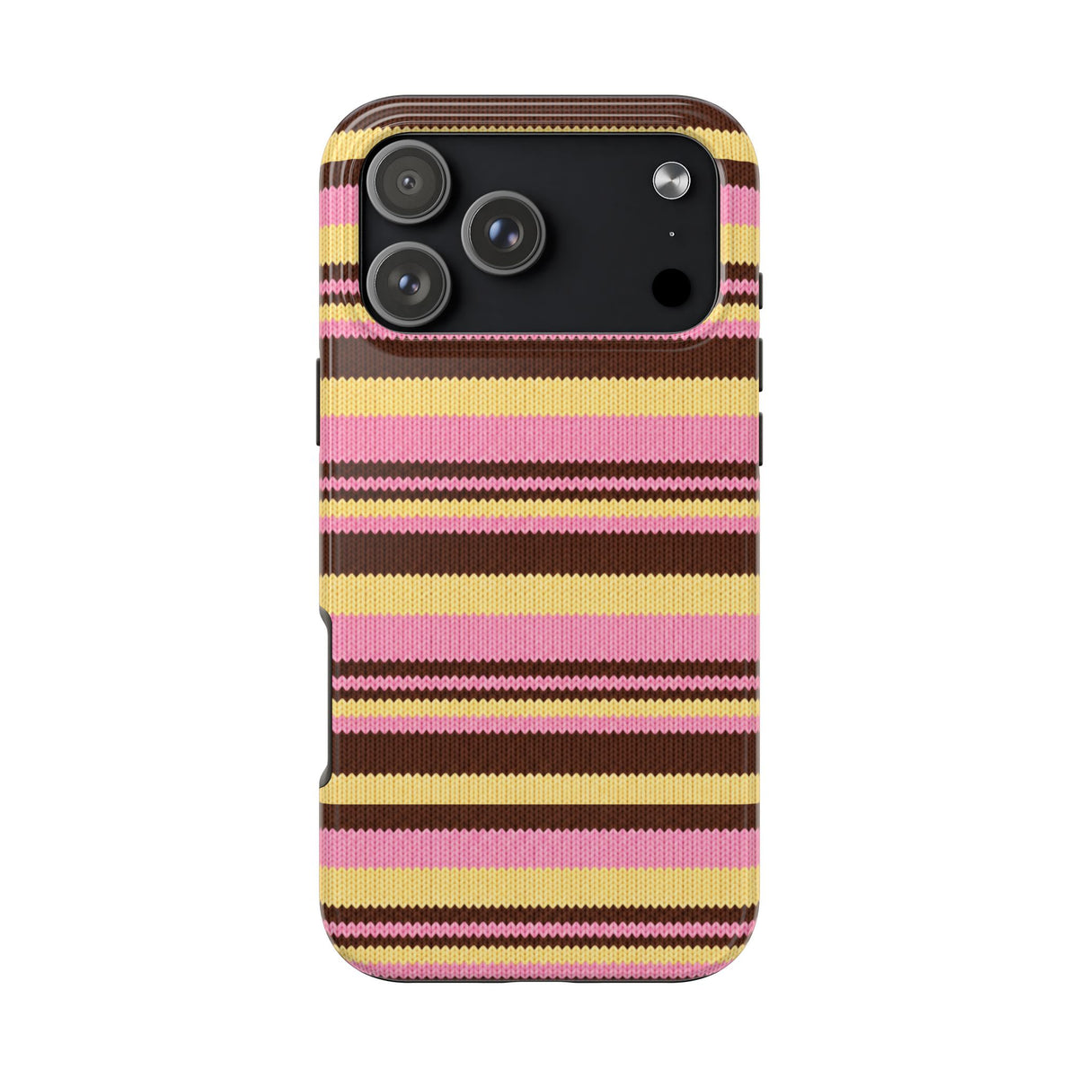 BUTTERCUP MOCHA STRIPES PHONE CASE