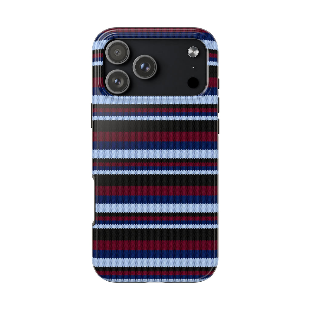 MIDNIGHT VELVET OXFORD STRIPES PHONE CASE