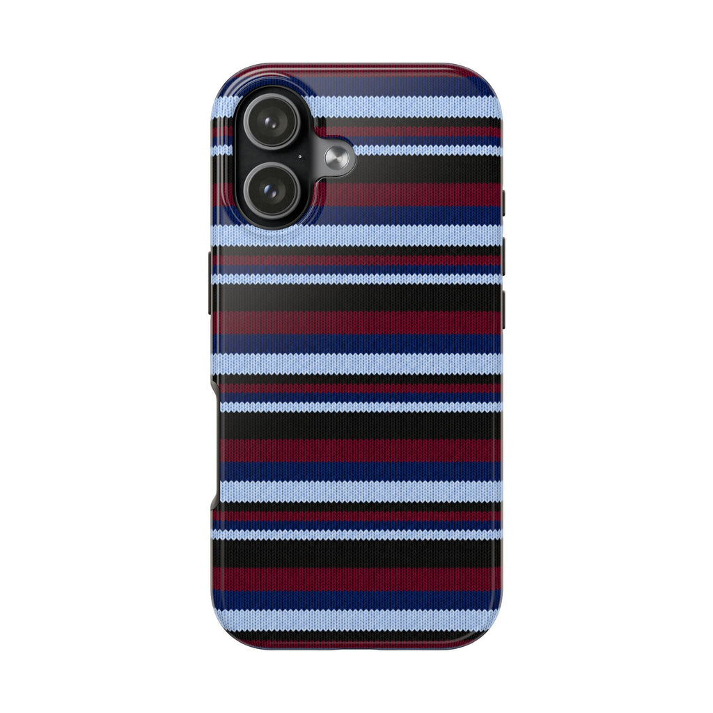 MIDNIGHT VELVET OXFORD STRIPES PHONE CASE