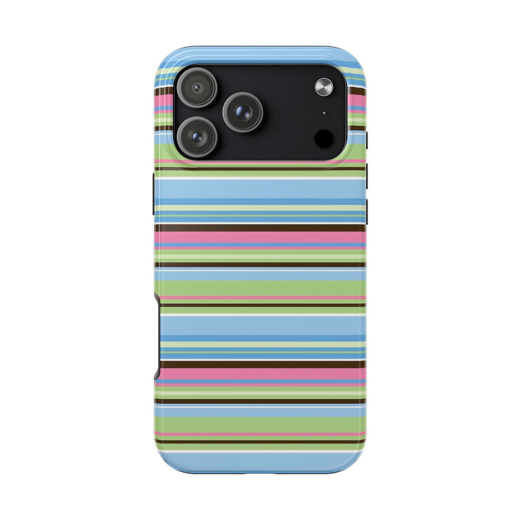 PISTACHIO PINK SKY STRIPES PHONE CASE