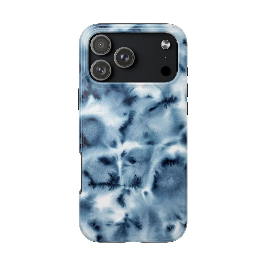 GLACIER BLUE TIE DYE PHONE CASE
