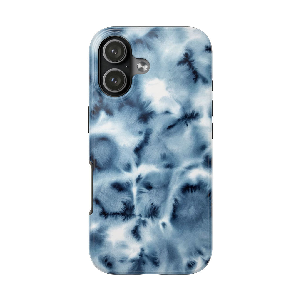 GLACIER BLUE TIE DYE PHONE CASE