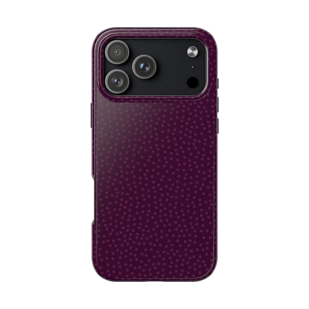 AUBERGINE DOTTY PHONE CASE