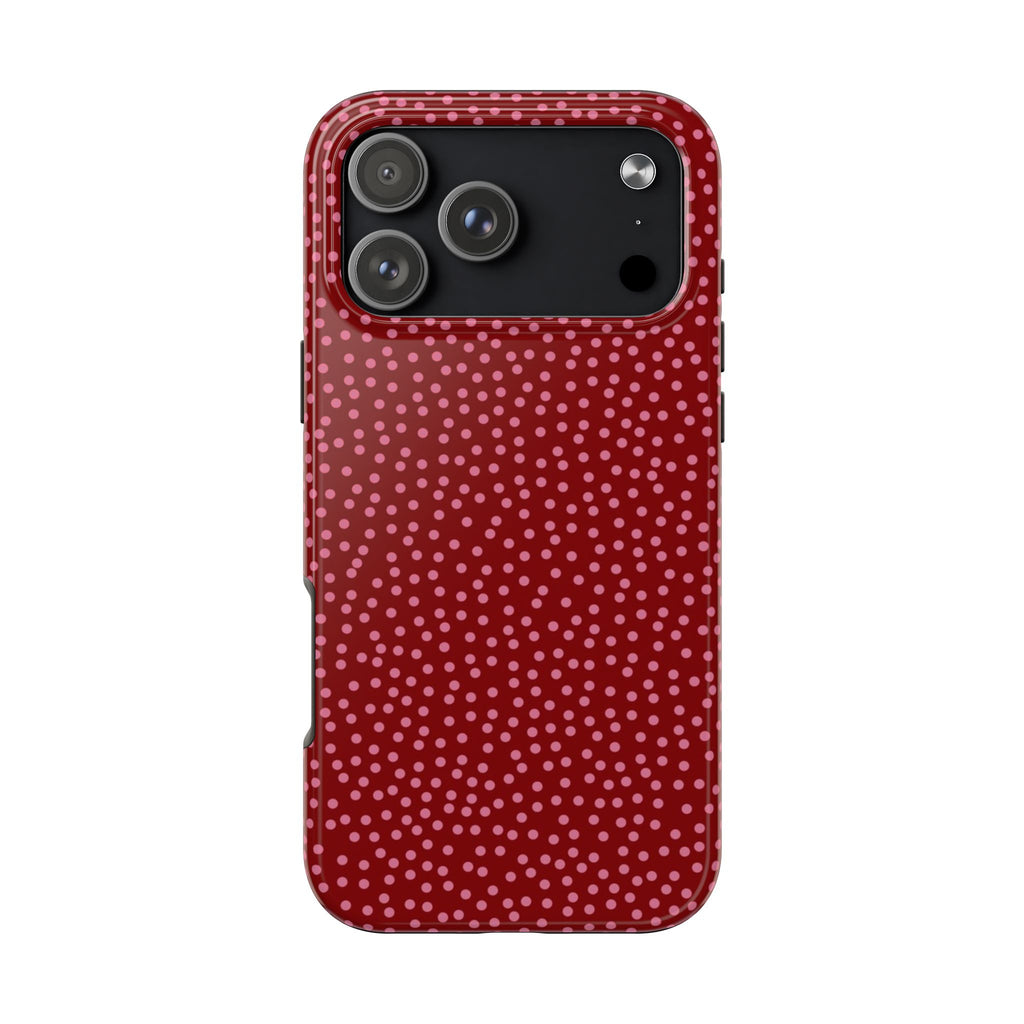 RED DOTTY PHONE CASE