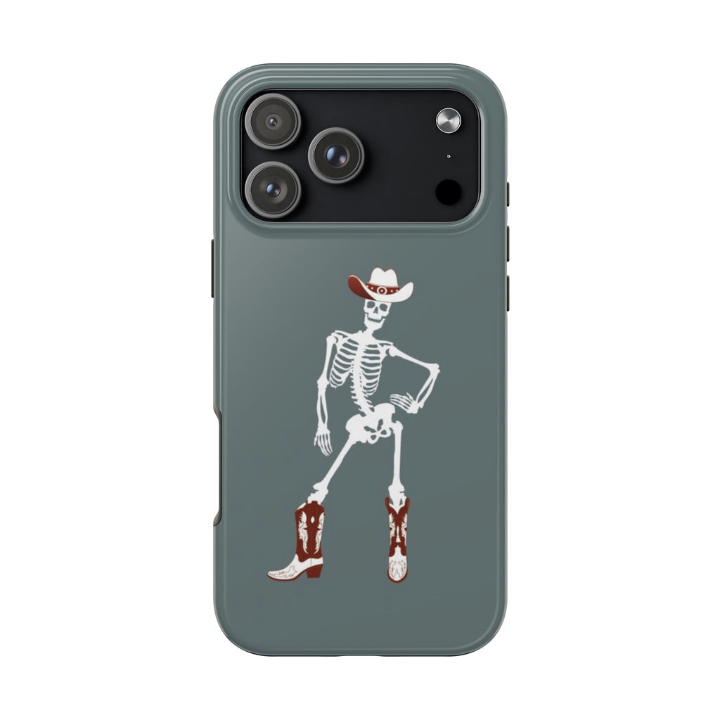 SAGE HOWDYWEEN COWGIRL SKELETON PHONE CASE