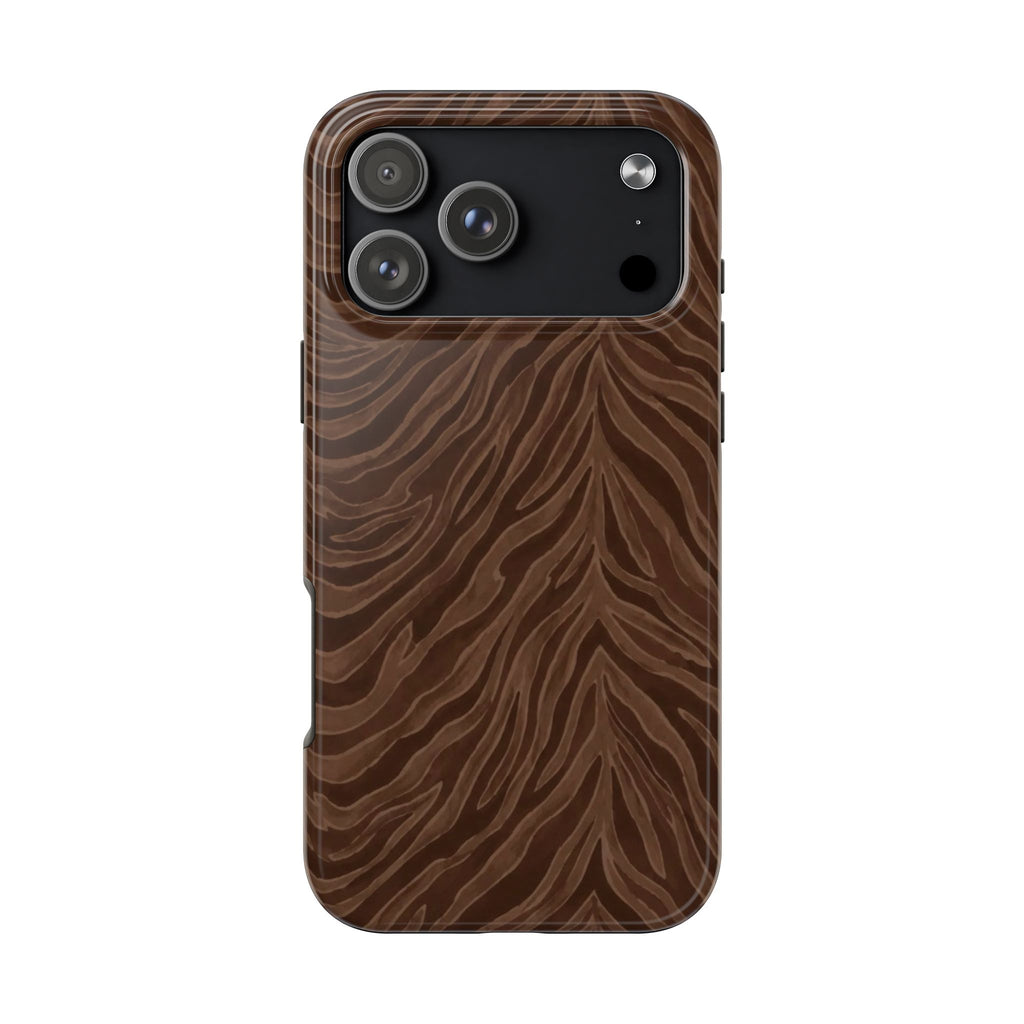 BROWN ZEBRA PHONE CASE