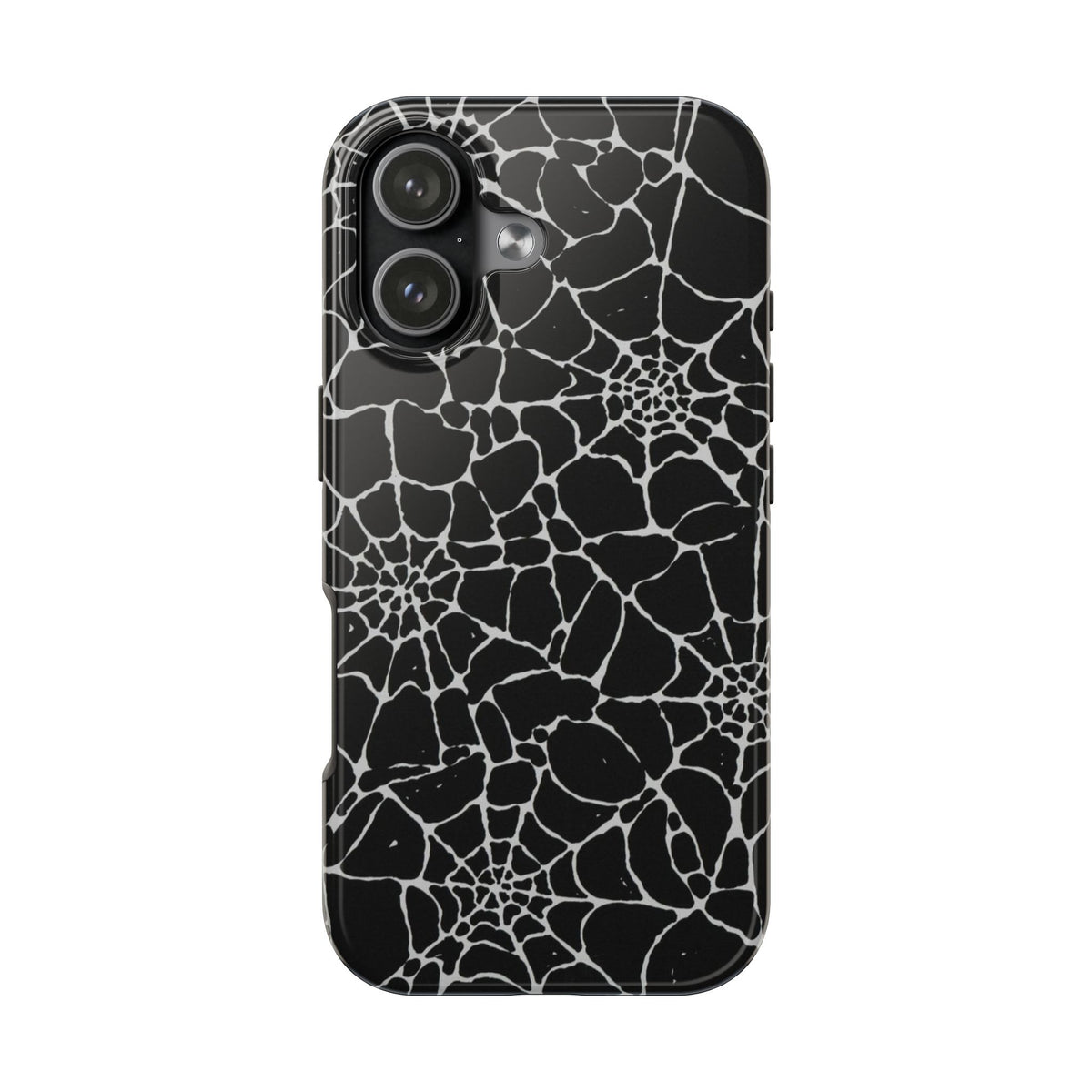 BLACK HALLOWEEN SPIDER WEBS PHONE CASE