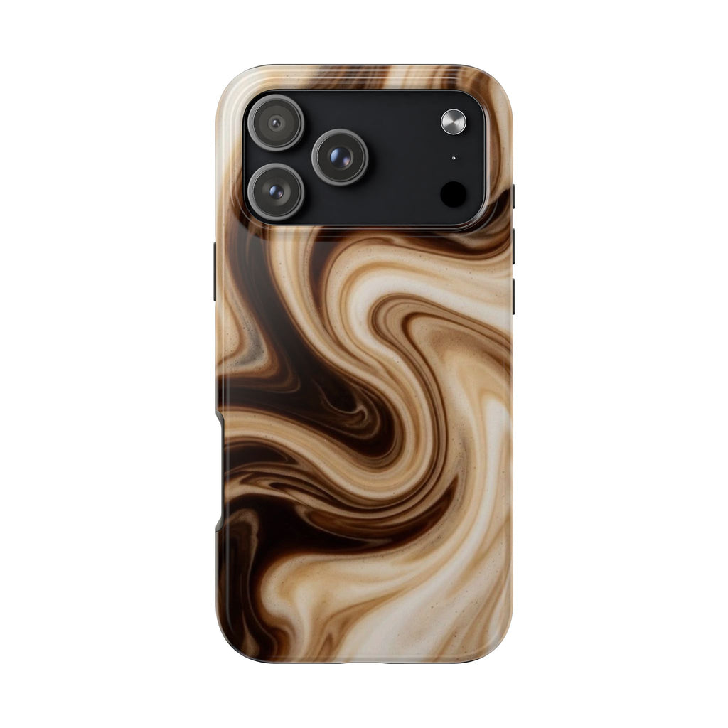 CARAMEL LATTE SWIRL PHONE CASE