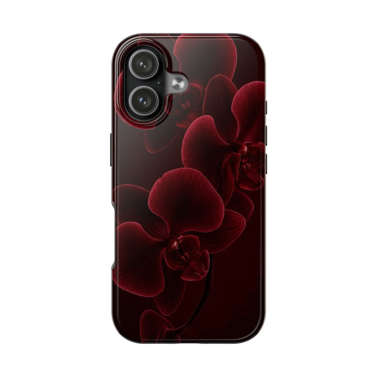 WINE RED ORCHIDS PHONE CASE