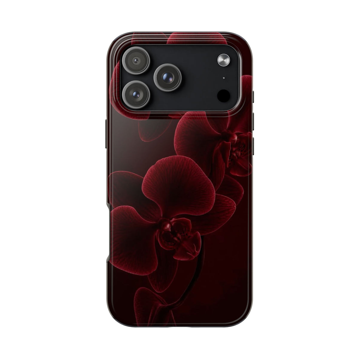 WINE RED ORCHIDS PHONE CASE