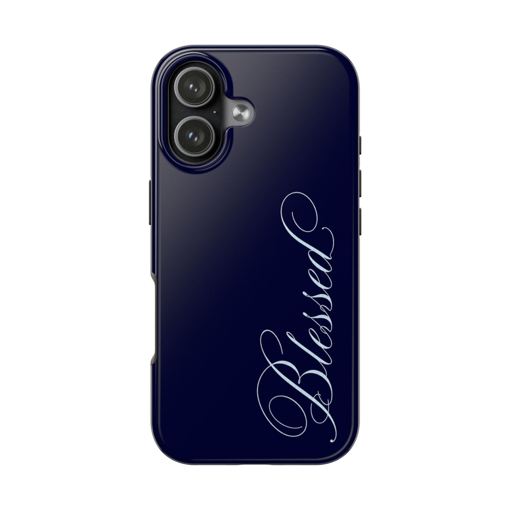 NAVY BLUE BLESSED PHONE CASE