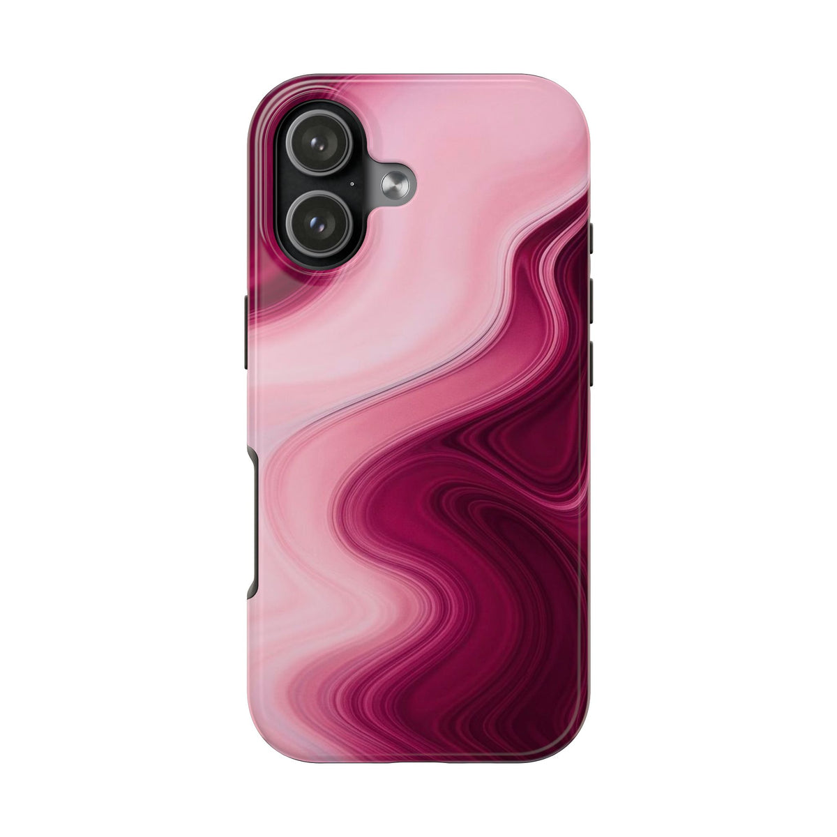 RASPBERRY PINK MILKSHAKE SWIRL PHONE CASE