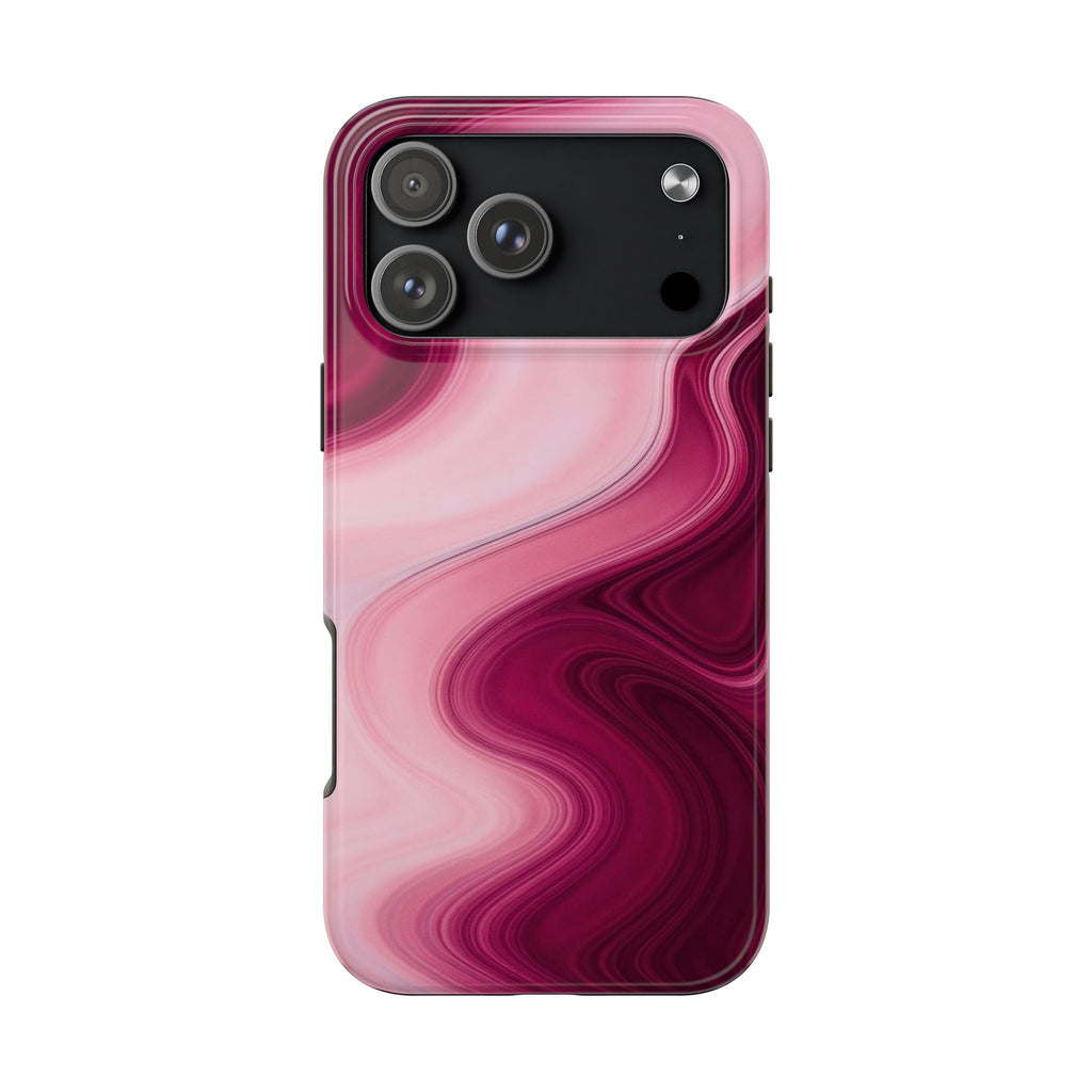RASPBERRY PINK MILKSHAKE SWIRL PHONE CASE