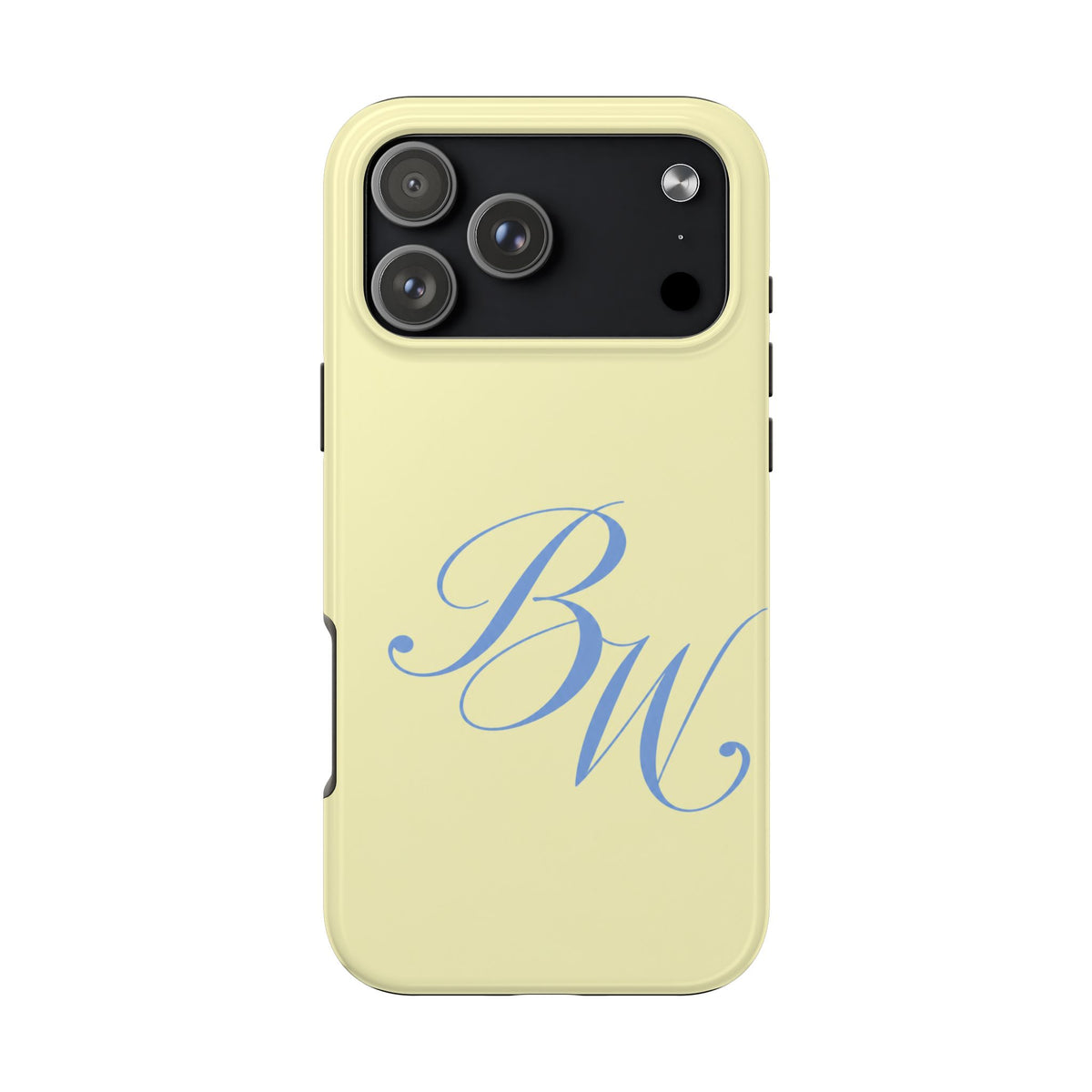PERSONALIZED BABY YELLOW INITIALS CUSTOM PHONE CASE