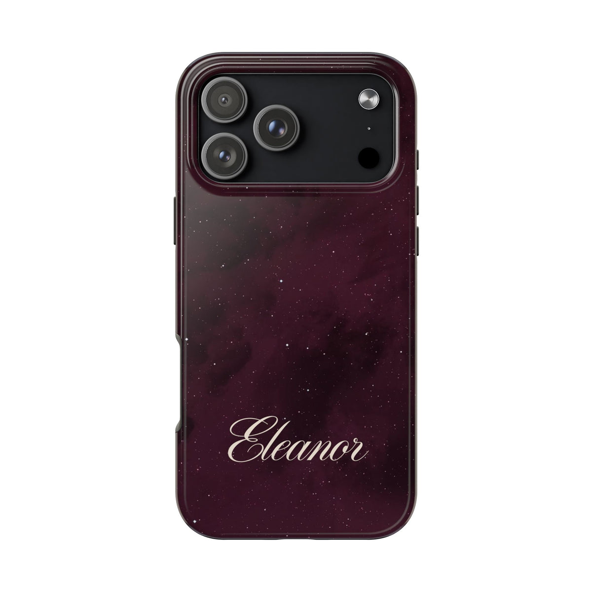 PERSONALIZED BURGUNDY COSMO CUSTOM NAME PHONE CASE