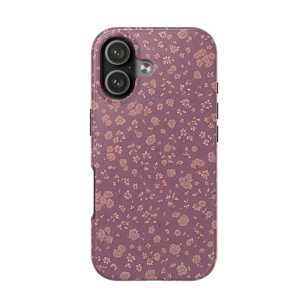 MAUVE FALL FLORAL PHONE CASE