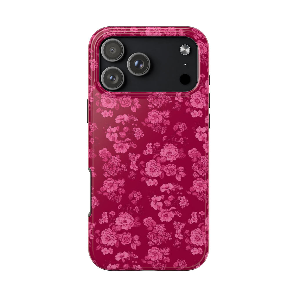 RED ROSE GARDEN PHONE CASE