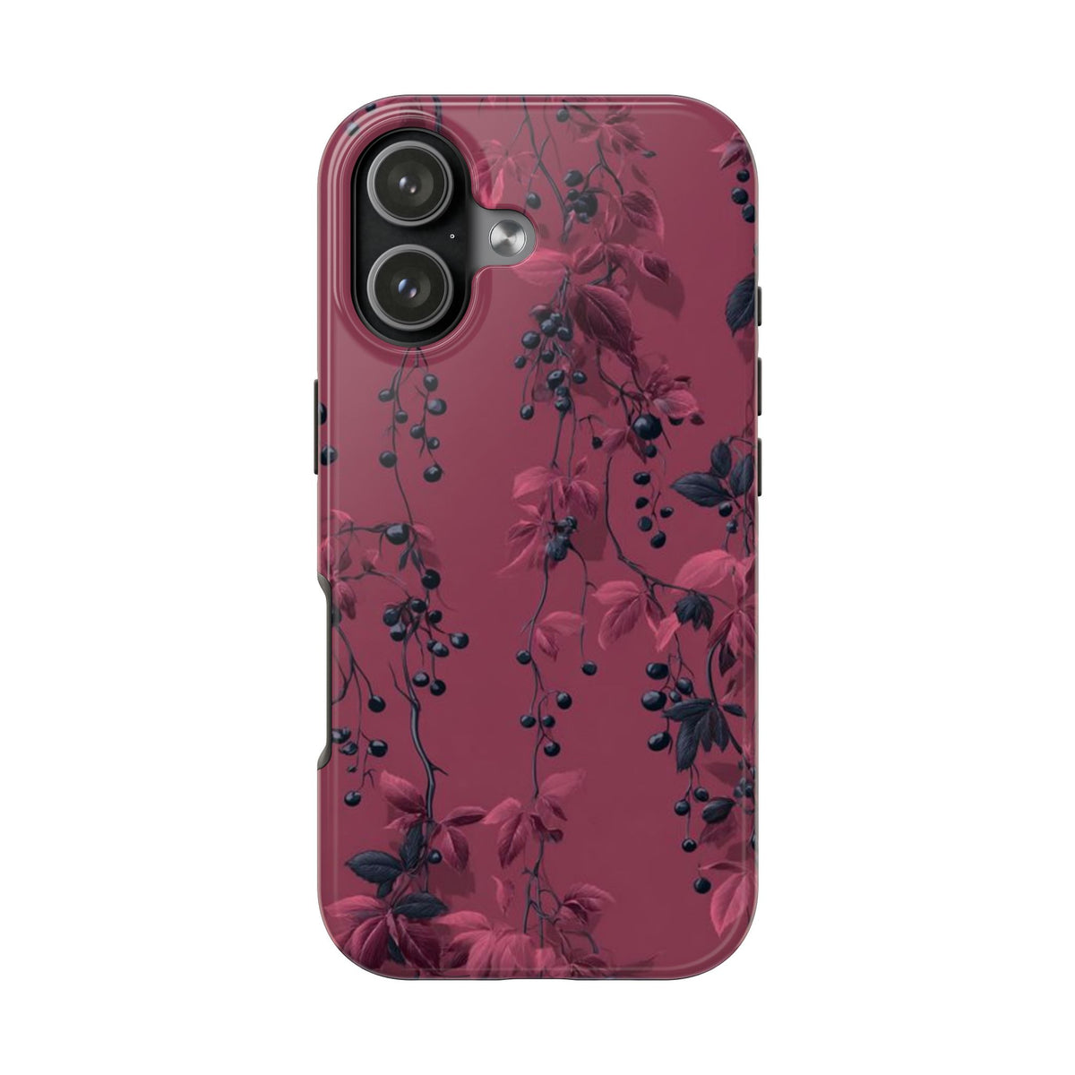 BURGUNDY RENAISSANCE FLORAL PHONE CASE