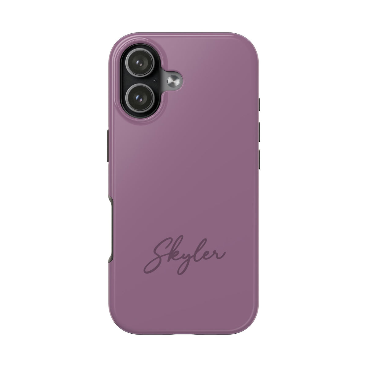 PERSONALIZED MAUVE CUSTOM NAME PHONE CASE