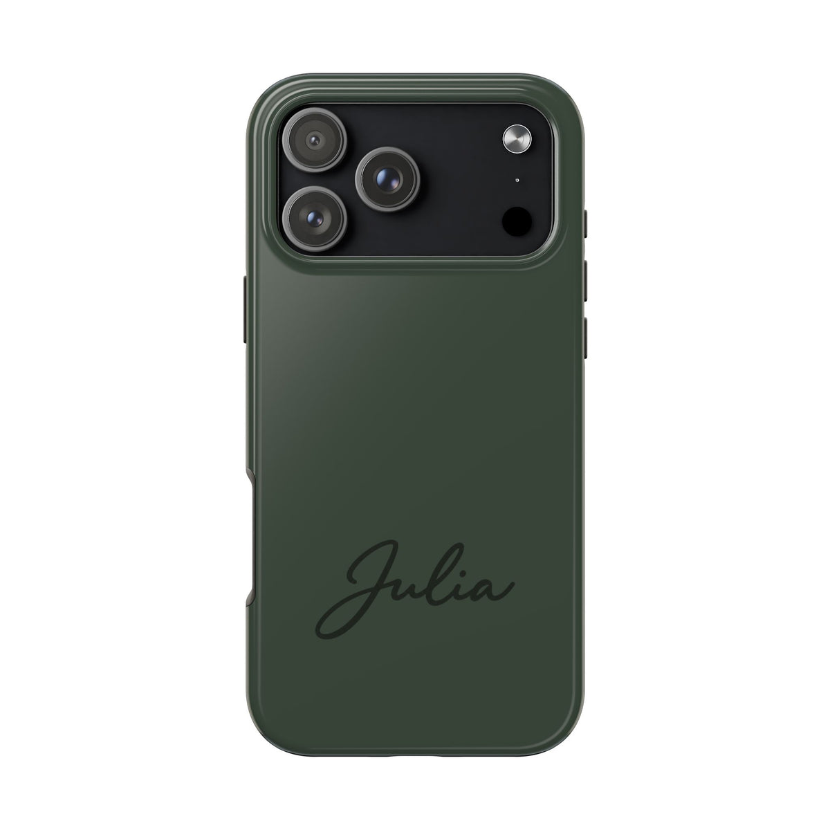 PERSONALIZED PINE GREEN CUSTOM NAME PHONE CASE