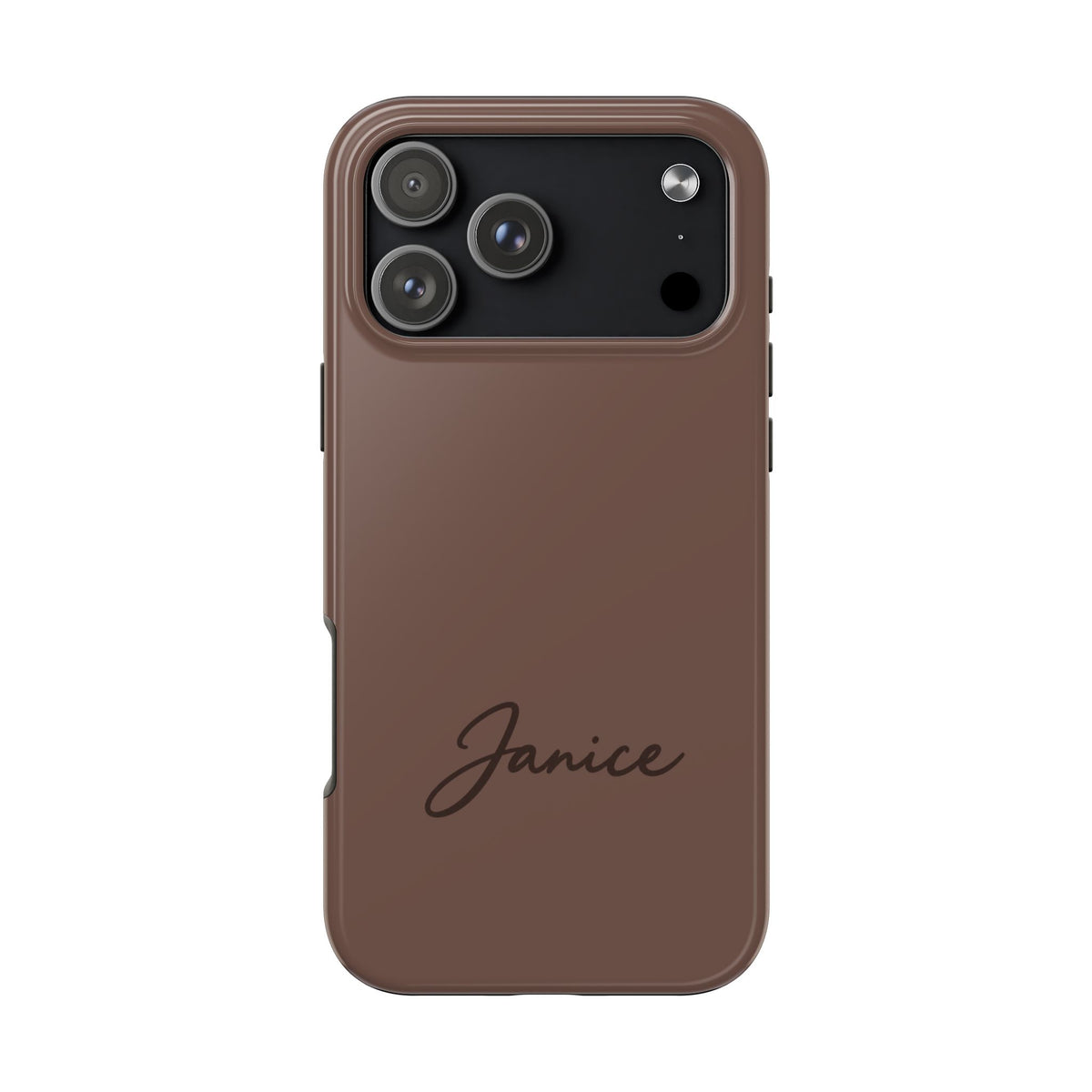 PERSONALIZED TRUFFLE BROWN CUSTOM NAME PHONE CASE