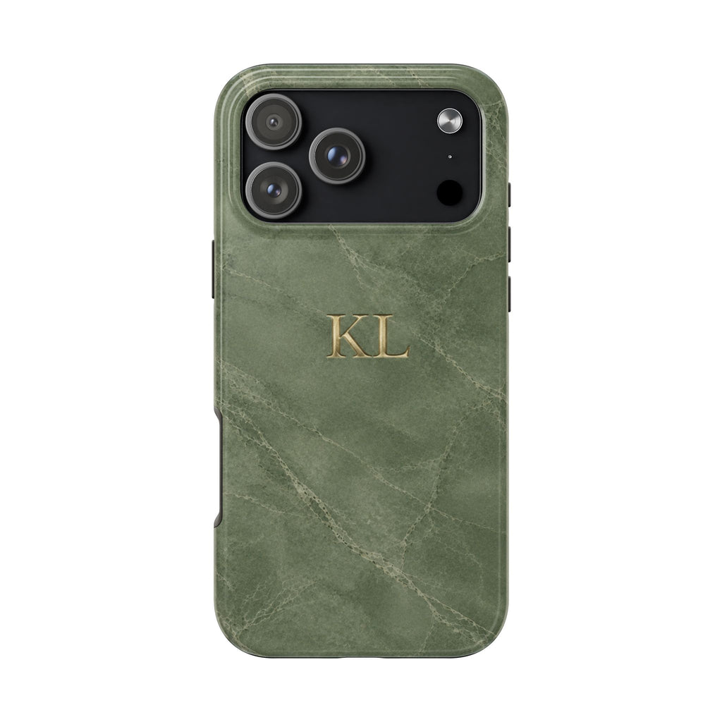 PERSONALIZED SAGE STONE CUSTOM INITIALS NAME PHONE CASE
