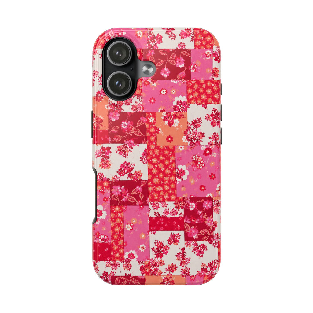 CHERRY BLOSSOM QUILT PHONE CASE