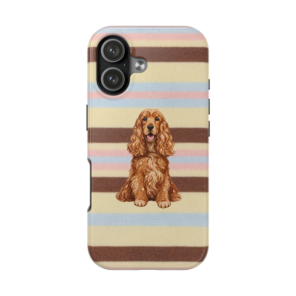 BUTTERSCOTCH STRIPES SPANIEL DOG PHONE CASE