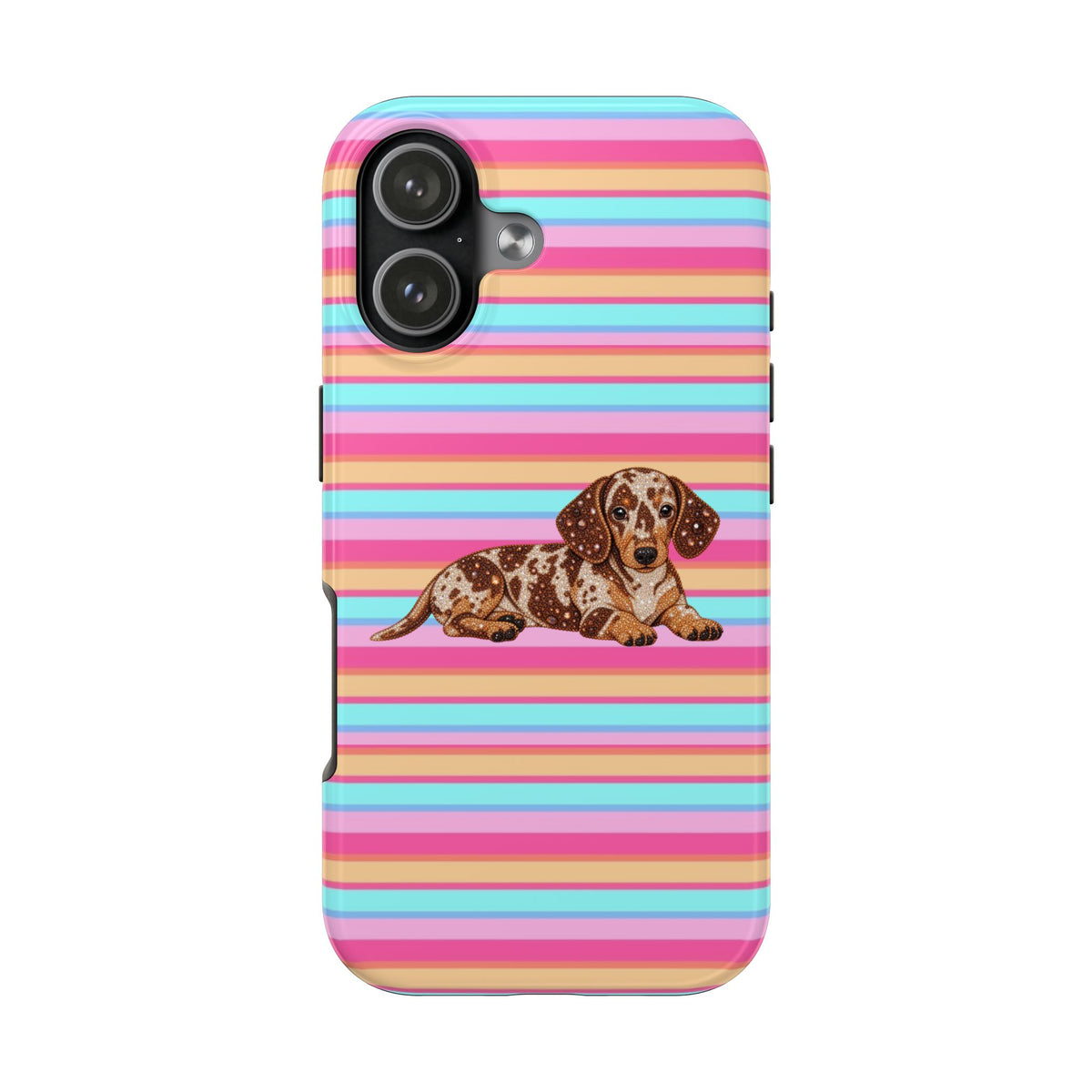 MALDIVES STRIPES DACHSHUND PHONE CASE