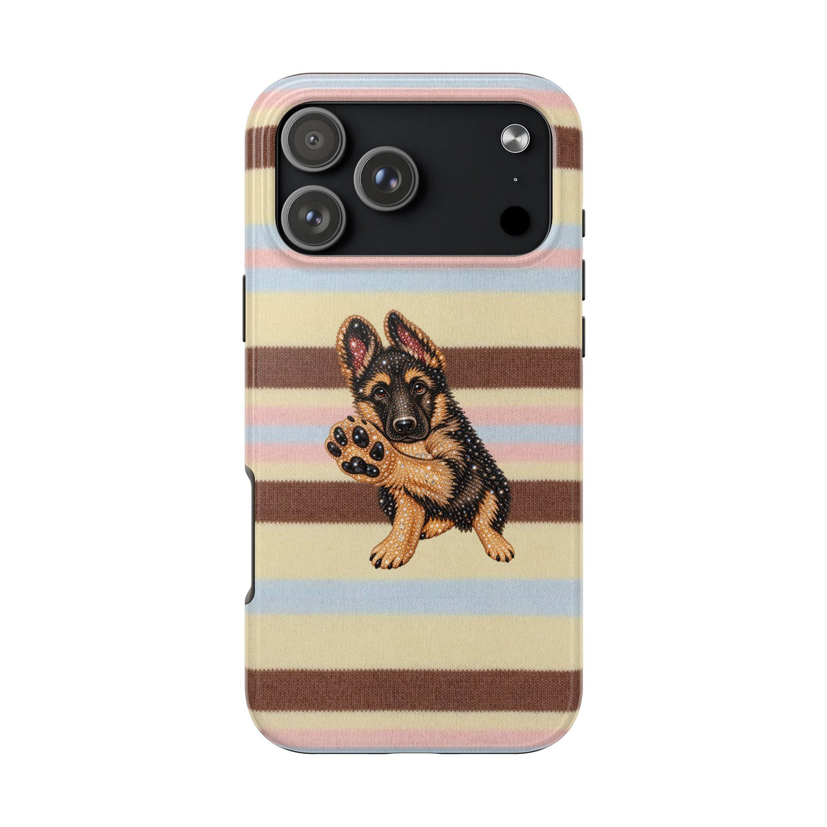 BUTTERSCOTCH STRIPES GERMAN SHEPHERD PHONE CASE