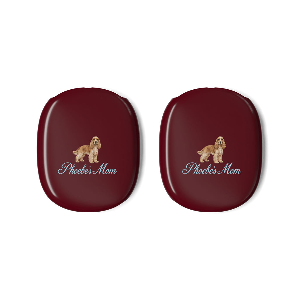 PERSONALIZED CHERRY RED SPANIEL DOG MOM CUSTOM NAME AIRPODS MAX CASE COVERS