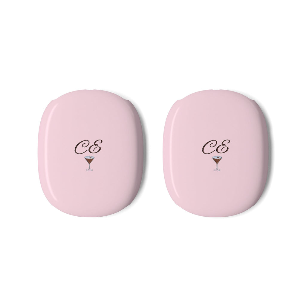 PERSONALIZED PINK MONOGRAM INITIALS ESPRESSO MARTINI CUSTOM NAME AIRPODS MAX CASE COVERS