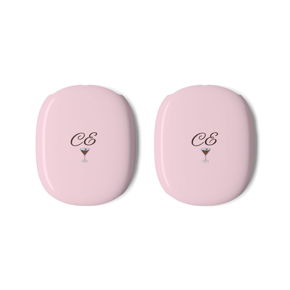 PERSONALIZED PINK MONOGRAM INITIALS ESPRESSO MARTINI CUSTOM NAME AIRPODS MAX CASE COVERS