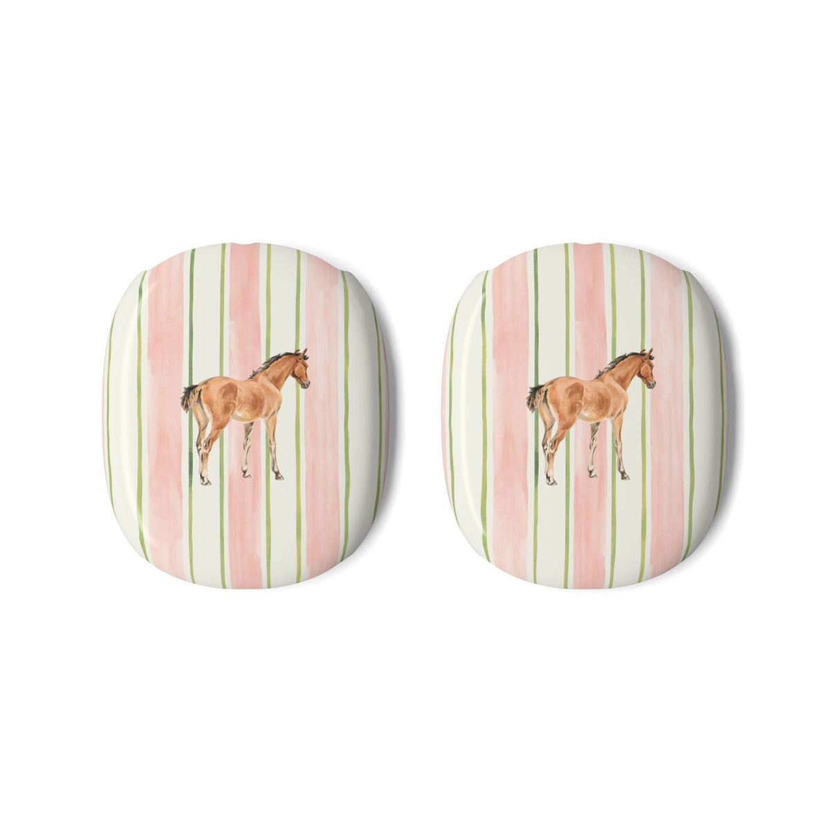 PINK STRIPES HORSE AIRPODS MAX CASE COVERS