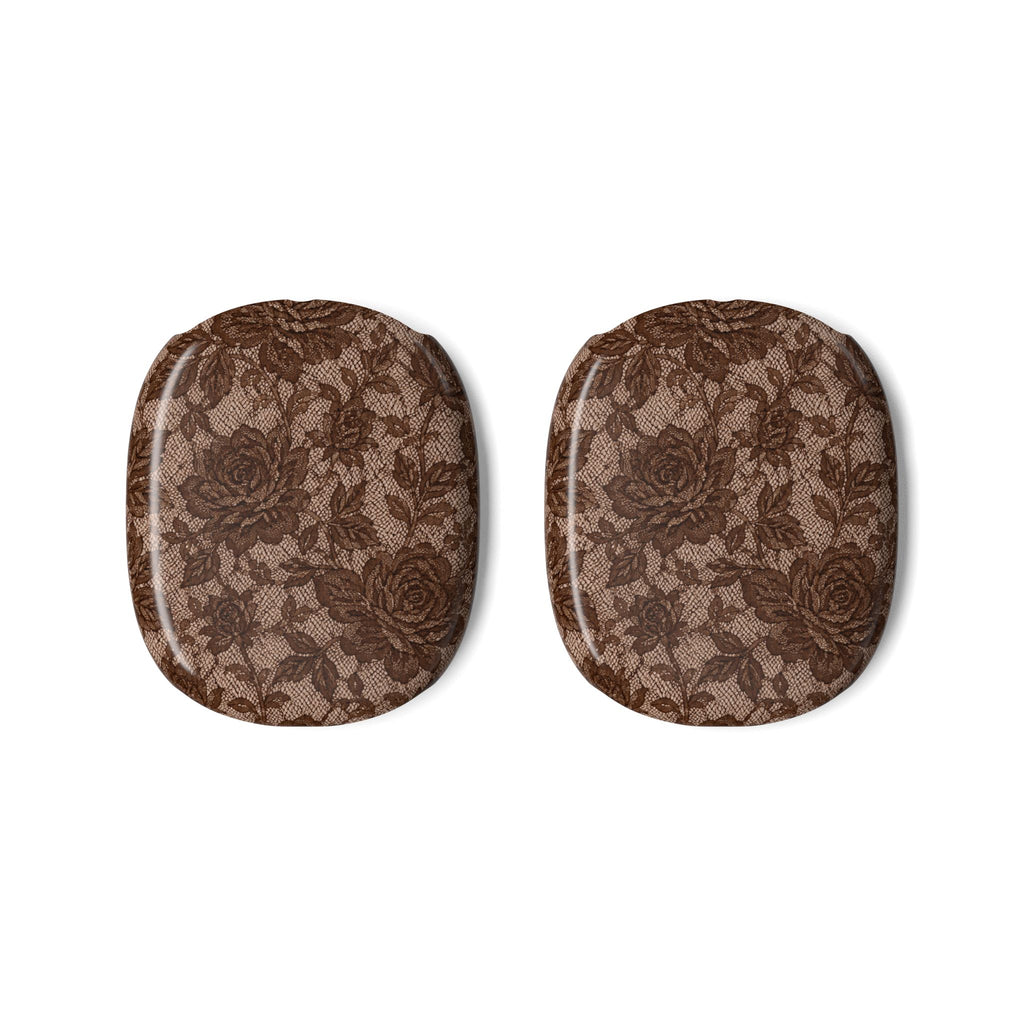 CAFÉ AMOUR BROWN LACE AIRPODS MAX CASE COVERS