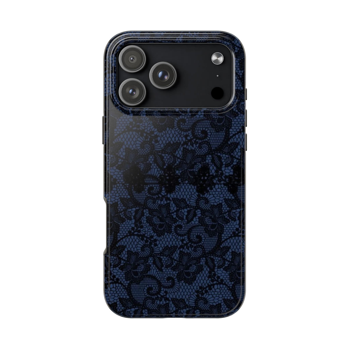 NAVY BLUE LACE PHONE CASE