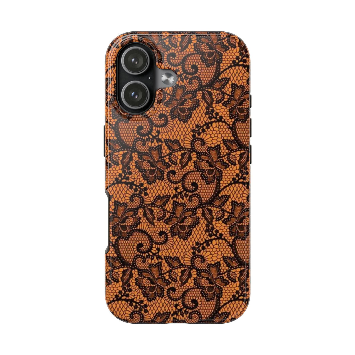 ORANGE NAVY LACE PHONE CASE