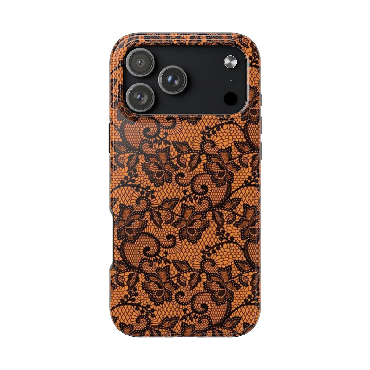 ORANGE NAVY LACE PHONE CASE