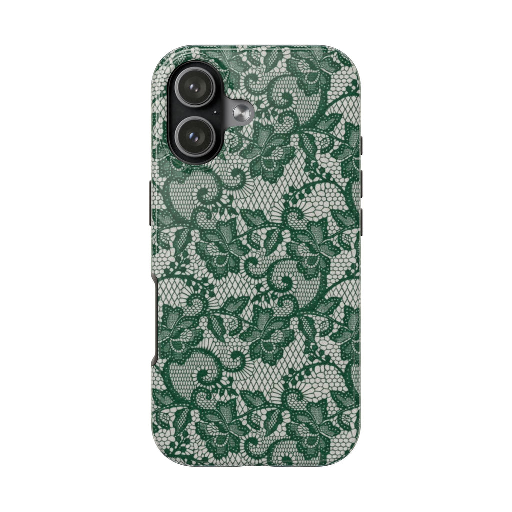 GREEN LACE PHONE CASE